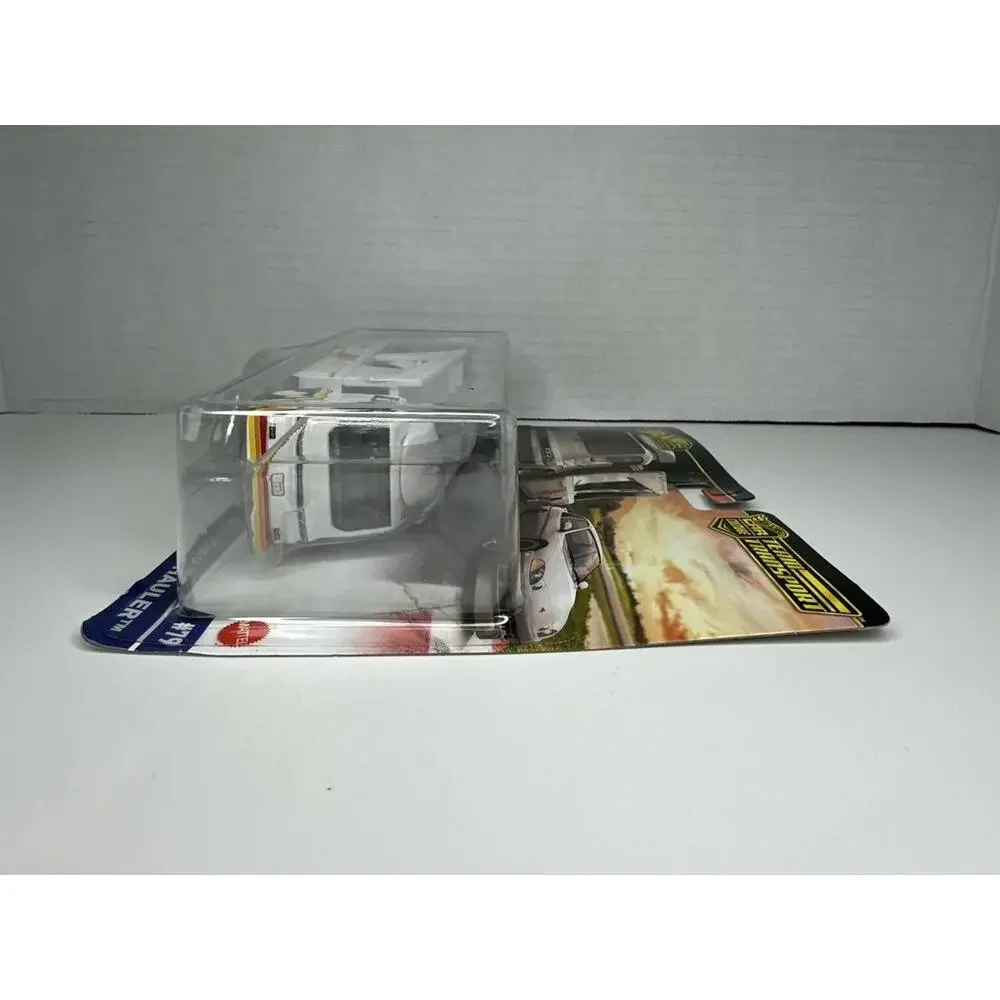 Hot Wheels Team Transport White Car Carrier Truck with White Sports Car